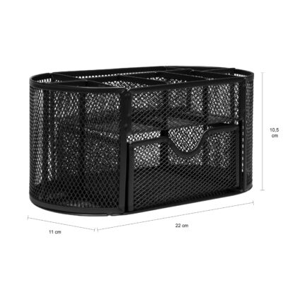 Afmetingen van de bureau-organizer