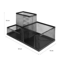 Bureau organizer van zwart draadstaal