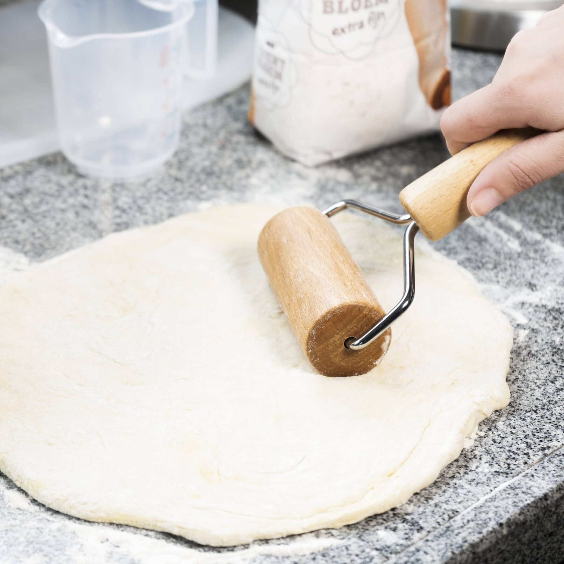 Rvs Roller Met Ergonomische Handvat Deegroller Voor Deeg Afvlakken