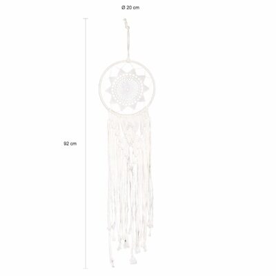 90 x 20 cm witte dromenvanger met ronde vorm