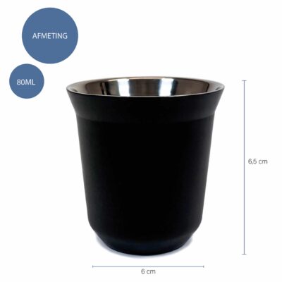 Stalen beker voor koffie