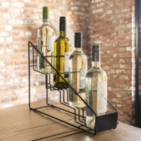 QUVIO Wijnrek met 4 treden