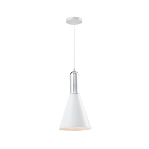 moderne kegelvormige hanglamp wit