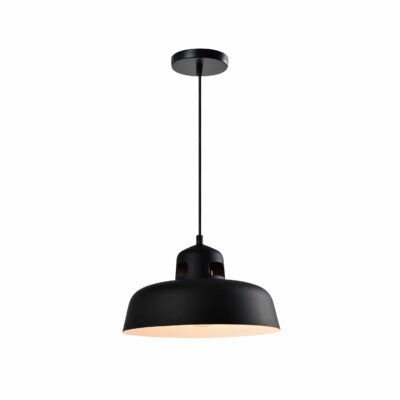 industriële simplistische hanglamp zwart