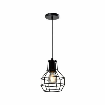 zwarte bollen draadlamp