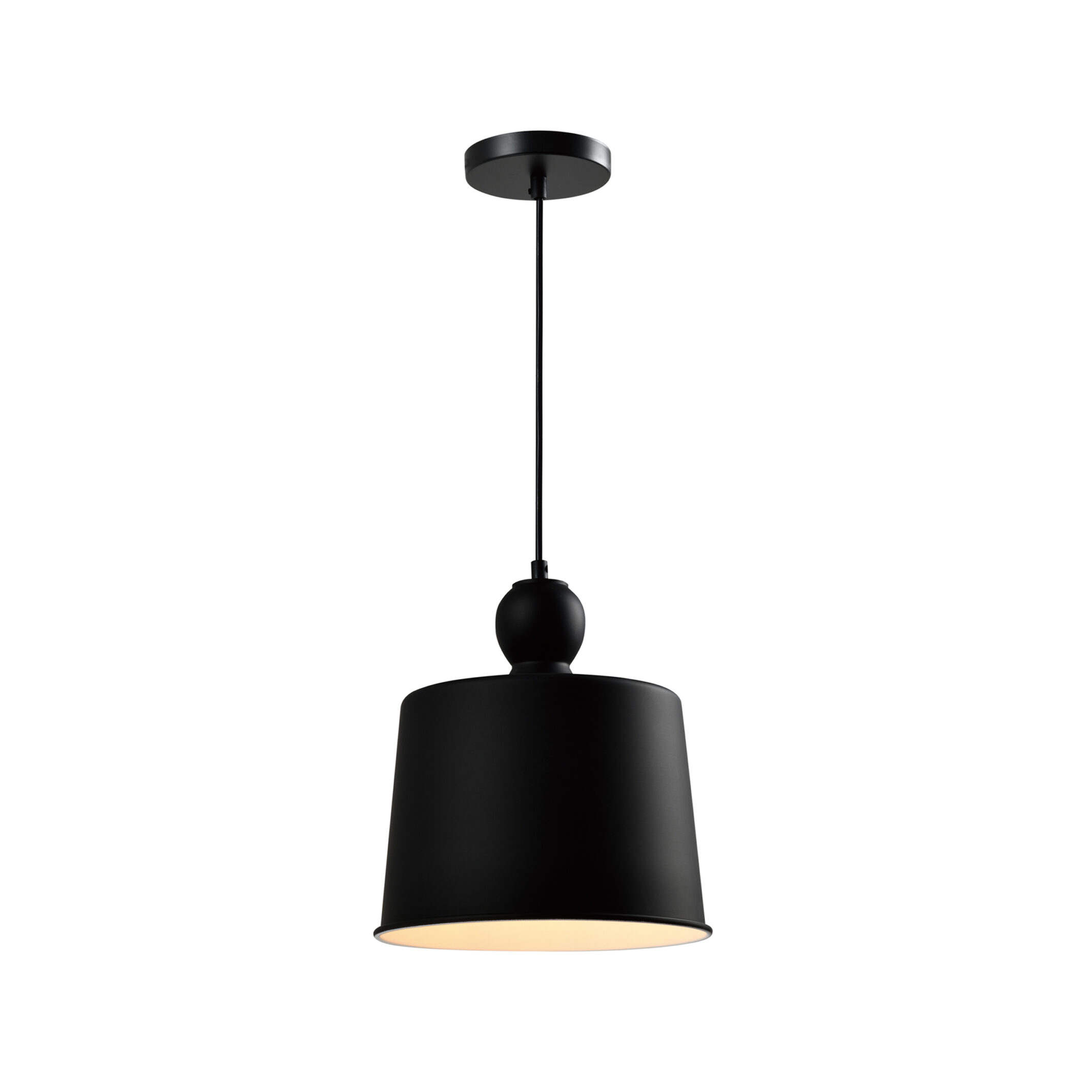 QUVIO Hanglamp retro - Vintage design - D 25 cm - Zwart