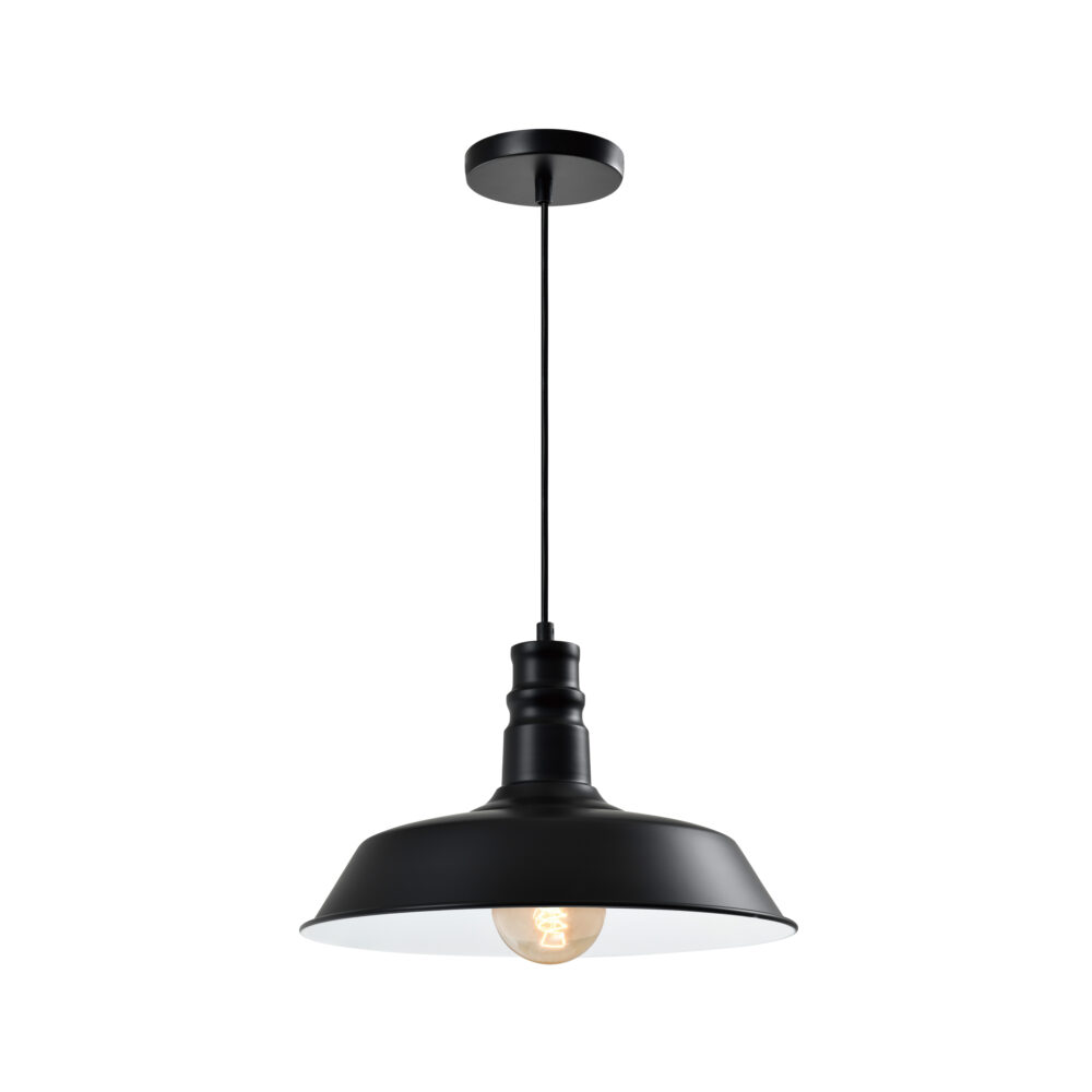 zwarte vintage cafe hanglamp