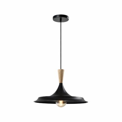 Aziatische houten retro hanglamp