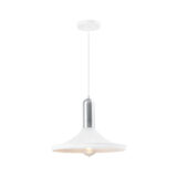 moderne aluminium hanglamp wit 