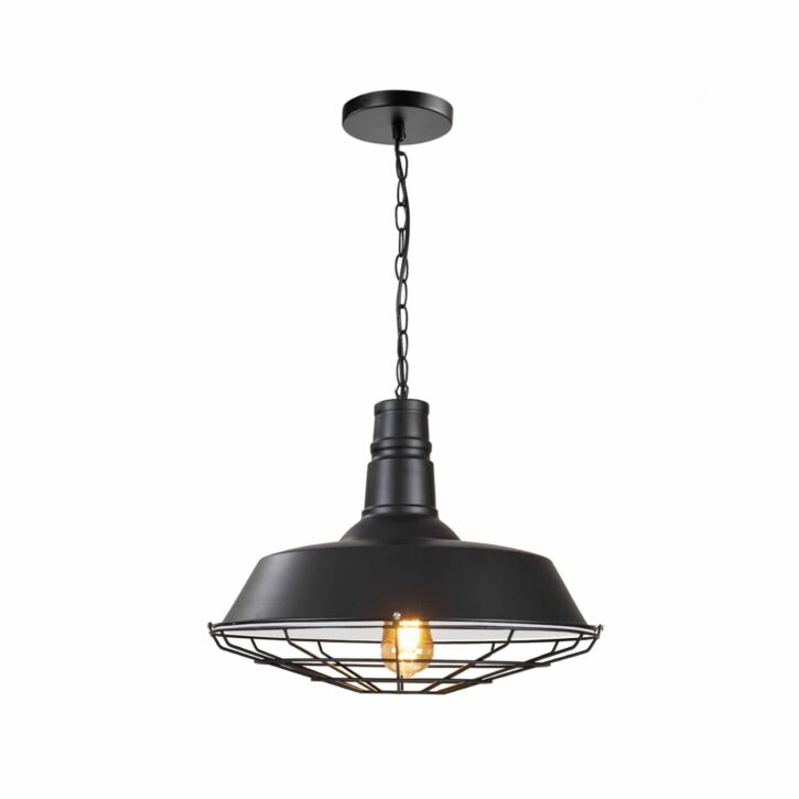 Hanglamp zwart rooster