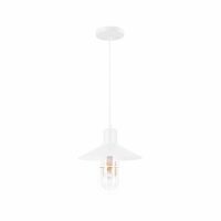 wit industriële metaaldraad glazen hanglamp