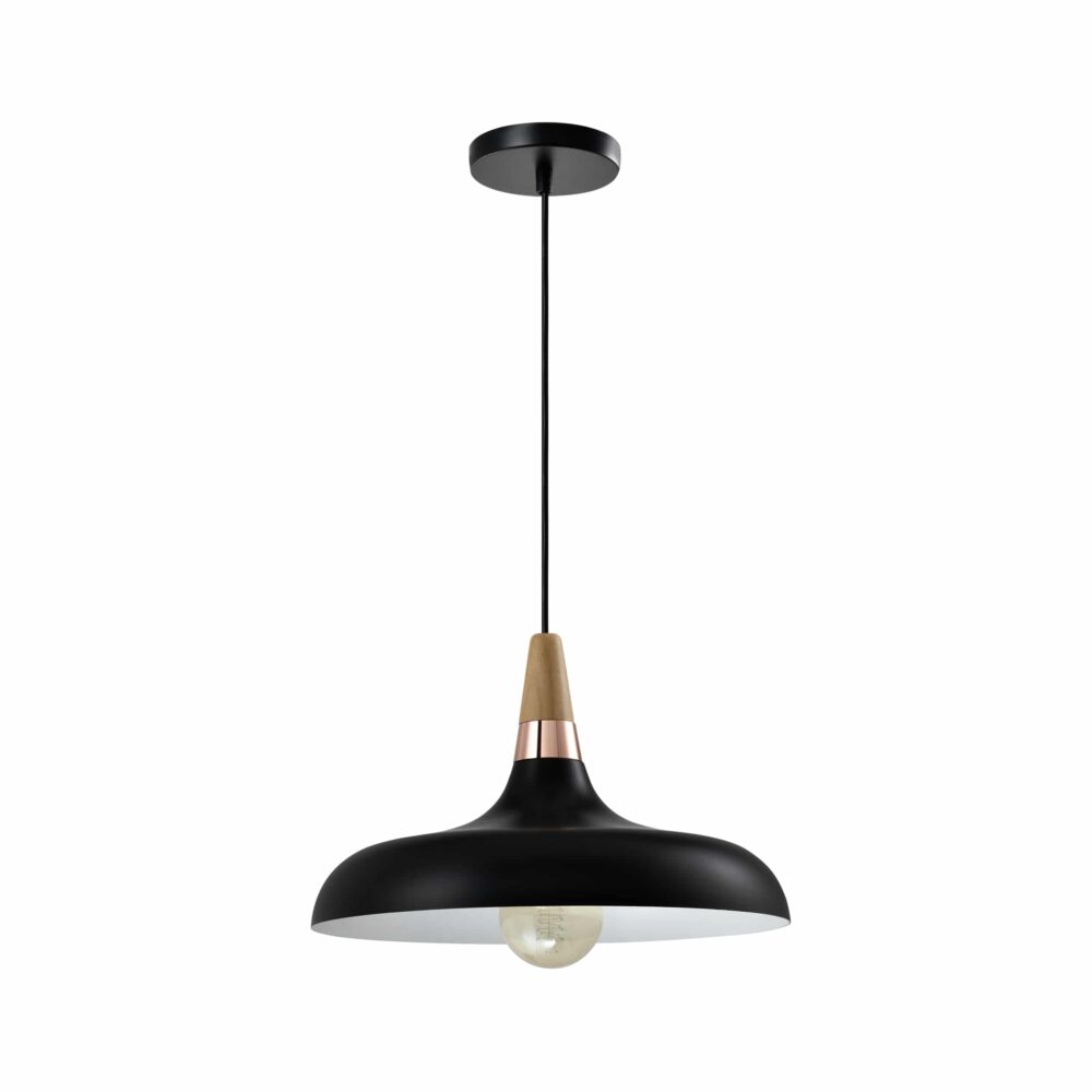 Retro lampen met een houten kop