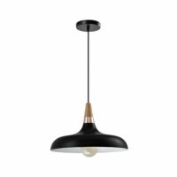 Retro lampen met een houten kop