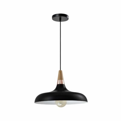 Retro lampen met een houten kop