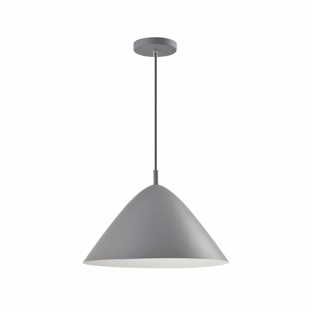 Retro stijl grijze hoed design lamp