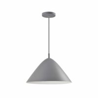 Retro stijl grijze hoed design lamp