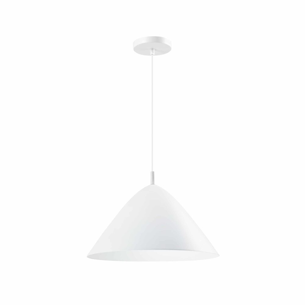 Witte lamp voor in de woonkamer met een diameter van 40 cm