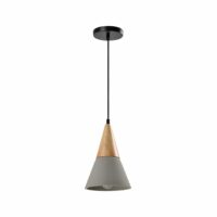 Landelijke lampen met een kegelvormige design in het grijs
