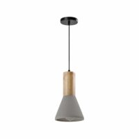Betonnen hanglamp in het grijs in landelijke stijl