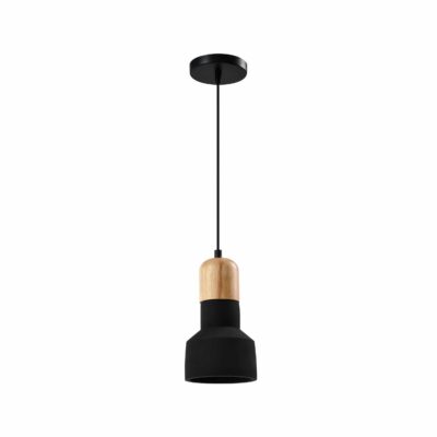 Betonnen design zwarte lamp