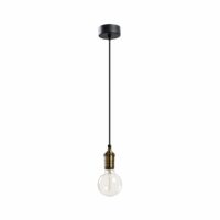 Industriële hanglamp met koper en een lichtpunt