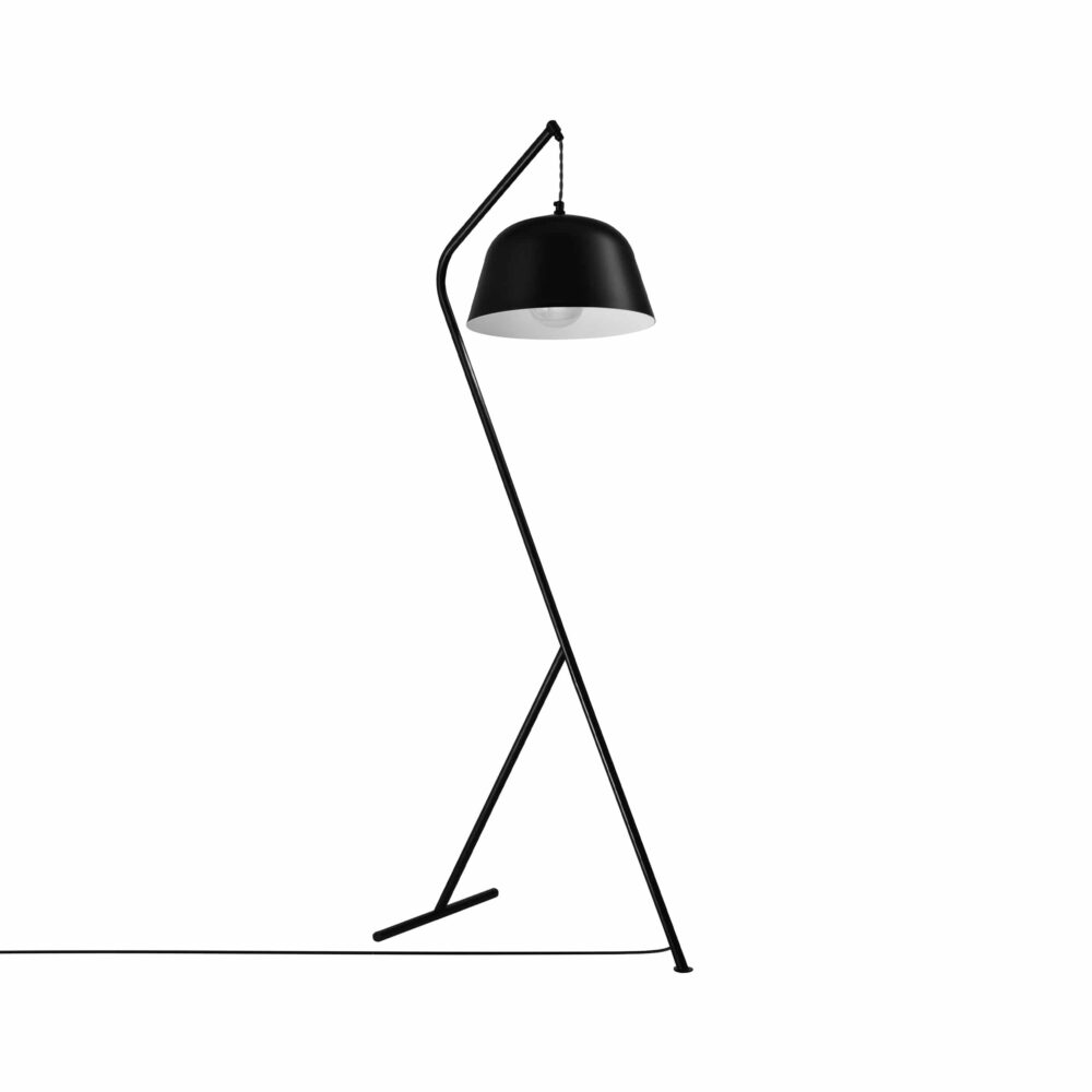 staande lamp met een vintage desing