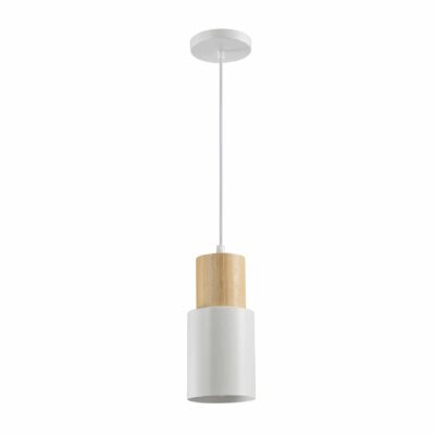 Grijze kokerhanglamp