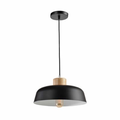 Scandinavische lamp in het zwart