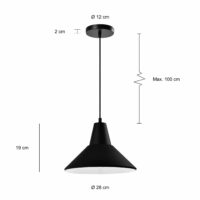 afmetingen hanglamp