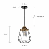 lamp met een diameter van 25 cm