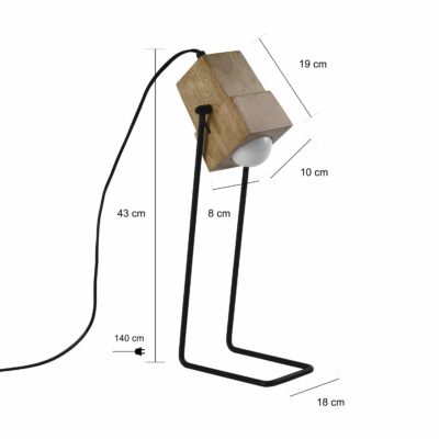 houten Scandinavische tafellamp