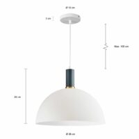 Retro hanglampen met een diameter van 36 cm
