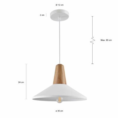 Lang witte hanglampen