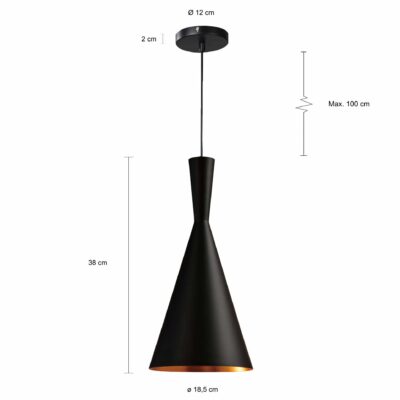 Hangende lamp met accent