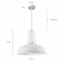 Bolvormige lamp met een snoer van 100 cm