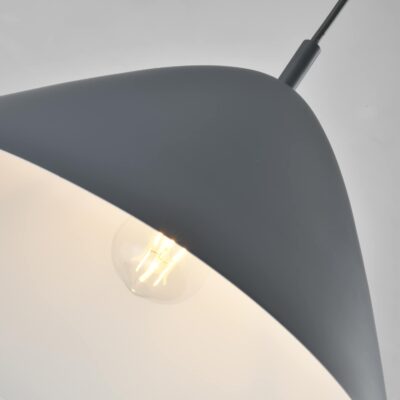 Retro design verlichting in de kleur grijs