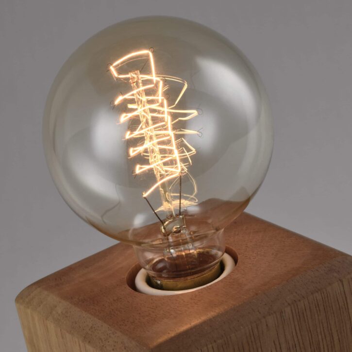 Open houten verlichting