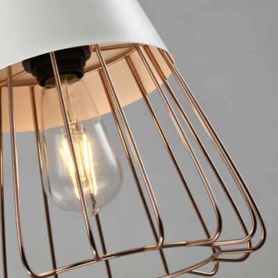 rose goud staaldraad lampen