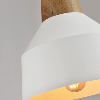 Witte kap voor 1 bulb