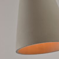 Kegelvormige betonnen lampen