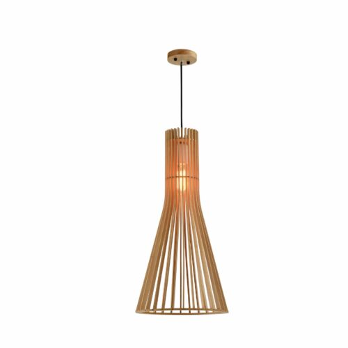 Hanglamp kegelvorm hout