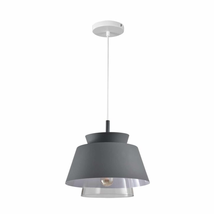 Moderne verlichting met dubbele kap