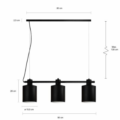 Zwart moderne verlichting