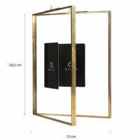 Fotolijst met gouden frame van 15 x 20,5 cm