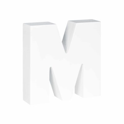 Grote witte letter M