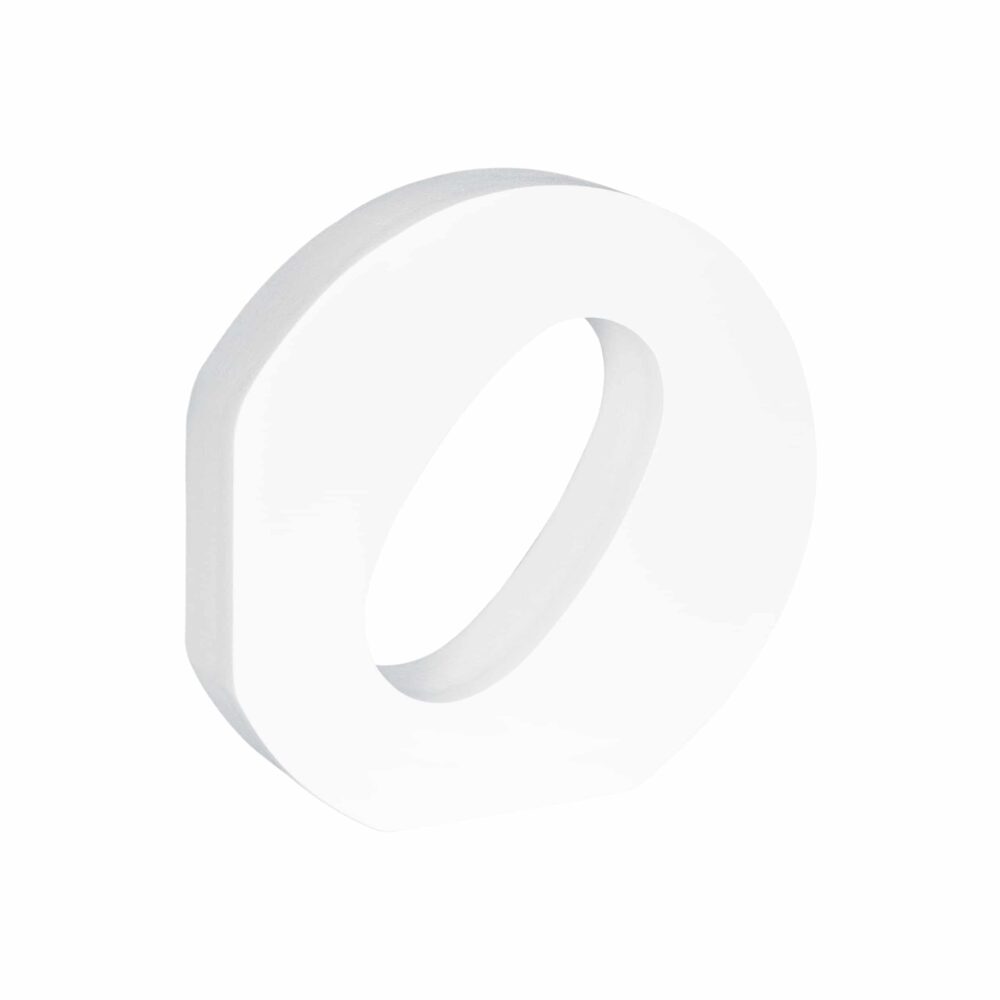 Grote witte letter O
