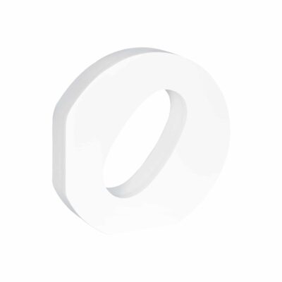 Grote witte letter O