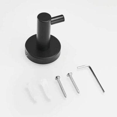 Montage van het zwarten handdoekenhouder