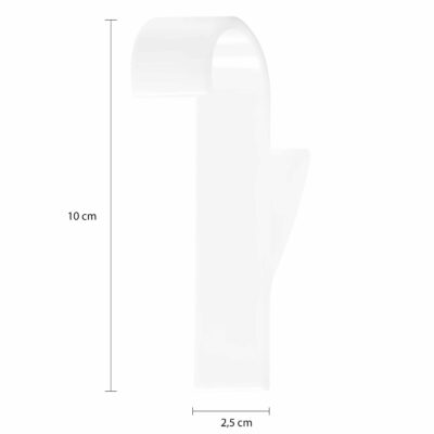 Ophanghaakje in het wit