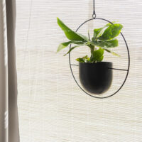 Hangende bloempot zwart